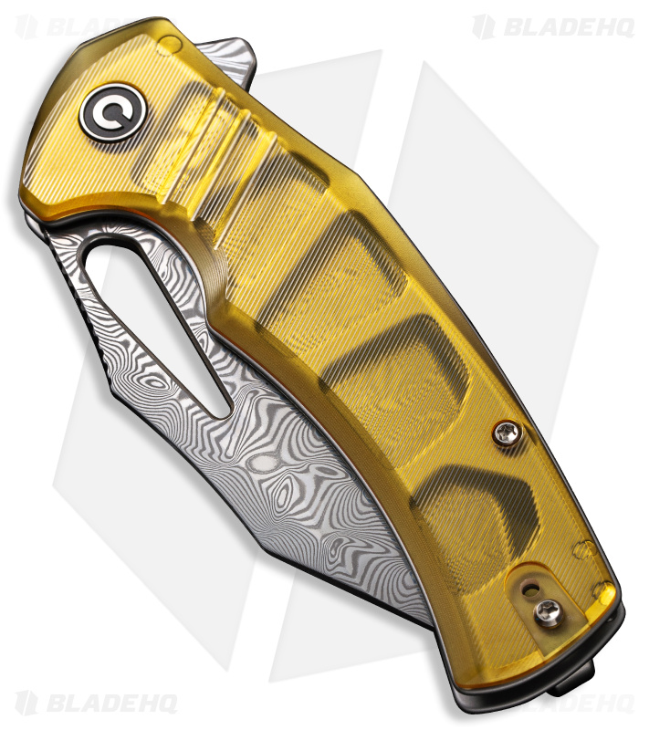 CIVIVI BullTusk Liner Lock Knife Ultem (3.5" Damascus) C23017-DS1