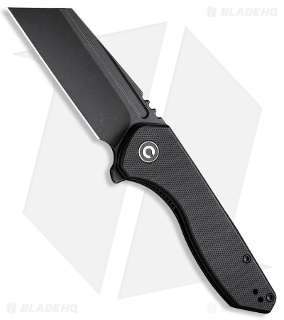 CIVIVI ExOne Liner Lock Knife Black G-10 (2.9" Black SW) C23036-1