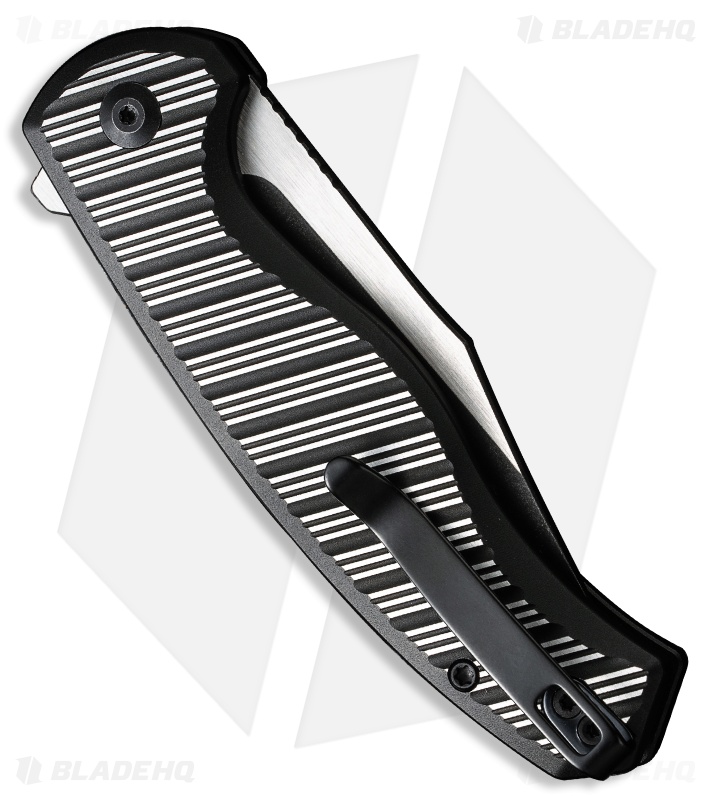 CIVIVI Stormhowl Button Lock Knife Black/Sat Aluminum (3.3" Two-Tone) C23040B-1