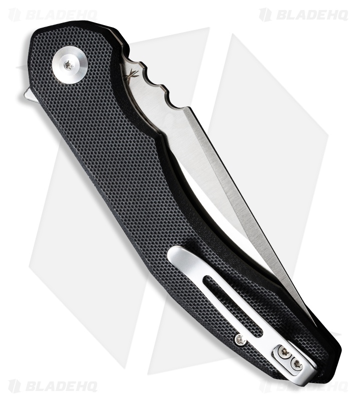 CIVIVI Bryan Montalvo Bluetick Liner Lock Knife Black G-10 (3.5" Satin)
