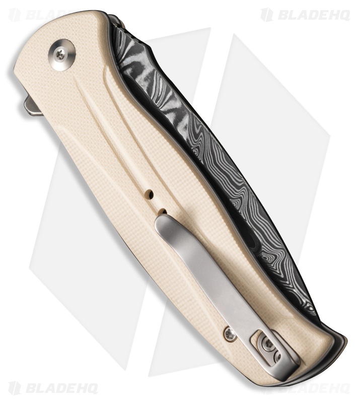 CIVIVI Incindie Pocket Knife | Ivory G-10 + Damascus