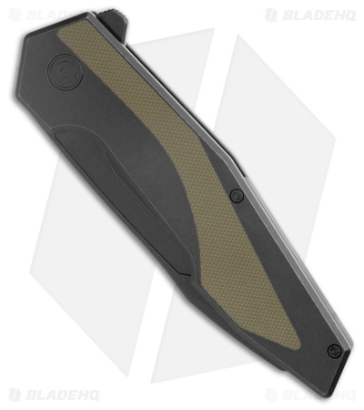 CIVIVI GTC Hypersonic Frame Lock Knife Black Steel/OD Green G-10 (3.7" Black SW)