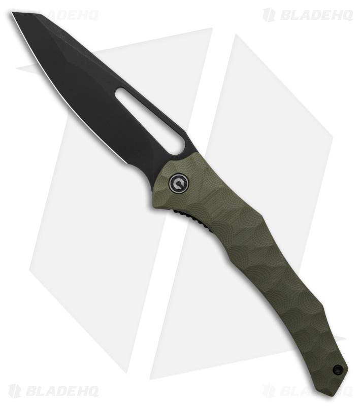 CIVIVI Gavko Spiny Dogfish Liner Lock Knife G-10 Green (3.4" Black) C22006-3