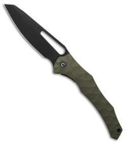 CIVIVI Gavko Spiny Dogfish Liner Lock Knife G-10 Green (3.4" Black) C22006-3