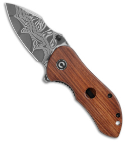 CIVIVI Gordo Knife Guibourtia Wood (2.51" Damascus) C22018C-DS1