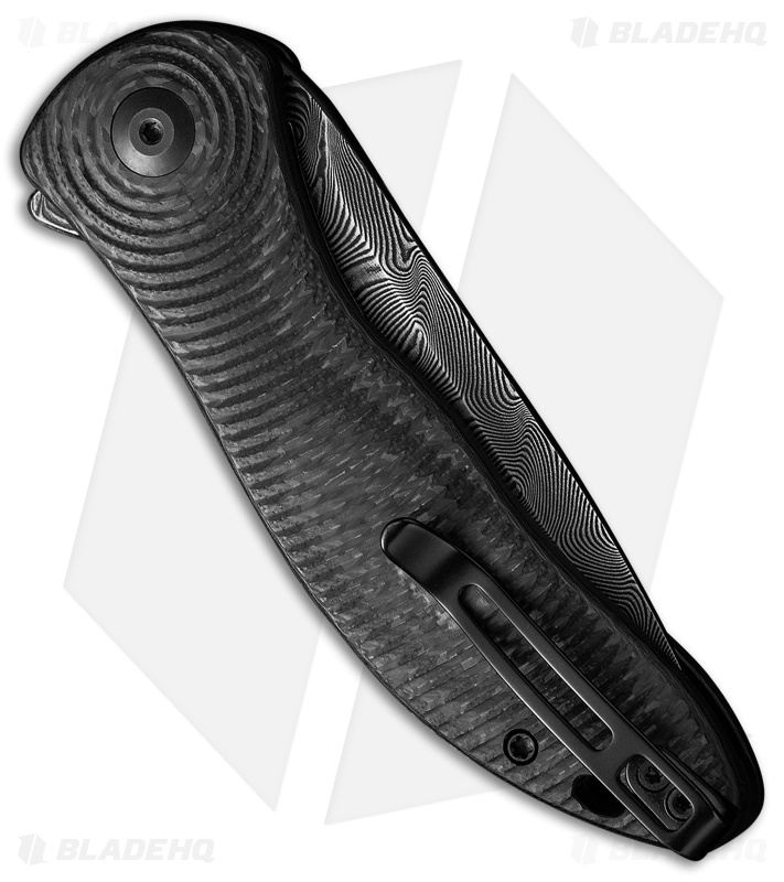 CIVIVI Synergy3 Liner Lock Knife Black G-10/CF (3.24" Damascus) C20075D-DS1