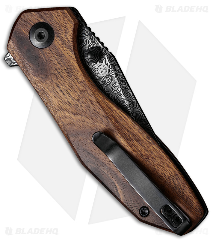 CIVIVI ODD 22 Liner Lock Knife Wood (3" Damascus) C21032-DS1