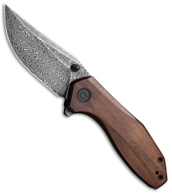 CIVIVI ODD 22 Liner Lock Knife Wood (3" Damascus) C21032-DS1