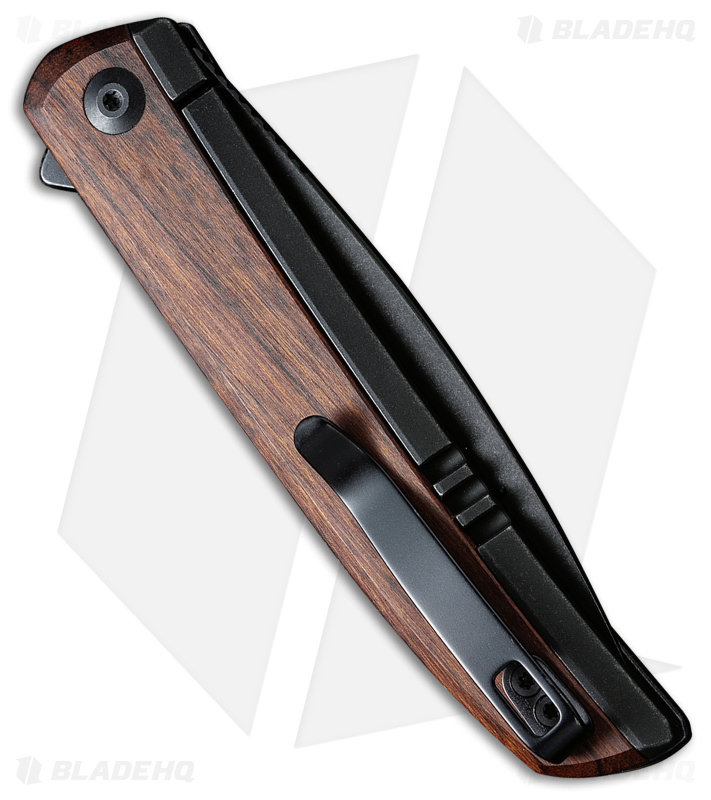 CIVIVI Savant Frame Lock Knife Cuibourtia Wood/Black (3.5" Black SW) C20063B-1