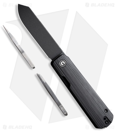 CIVIVI Sendy Liner Lock Spey Point Knife Black G-10 (2.8" Black SW) C21004B-2