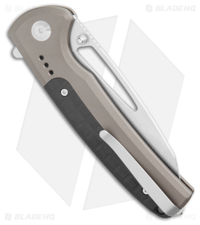 CIVIVI Sentinel Strike Button Lock Knife Alum (3.7" Stonewash) C22025B-2