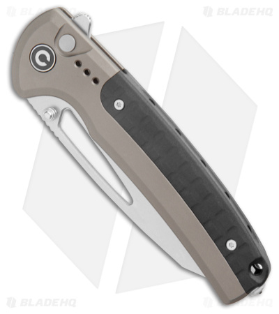 CIVIVI Sentinel Strike Button Lock Knife Alum (3.7" Stonewash) C22025B-2
