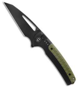 CIVIVI Sentinel Strike Button Lock Knife Black Alum (3.7" Black) C22025B-3