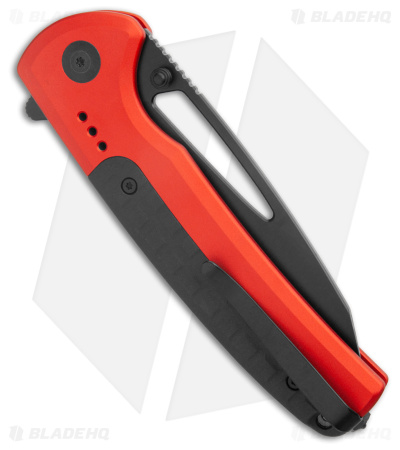 CIVIVI Sentinel Strike Button Lock Knife Red Alum (3.7" Black) C22025B-1