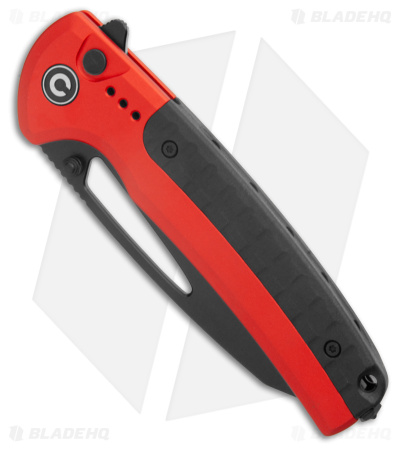 CIVIVI Sentinel Strike Button Lock Knife Red Alum (3.7" Black) C22025B-1