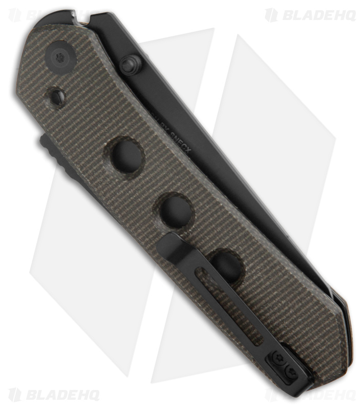 CIVIVI Vision FG Superlock Knife Dark Green Micarta (3.5" Black) C22036-3