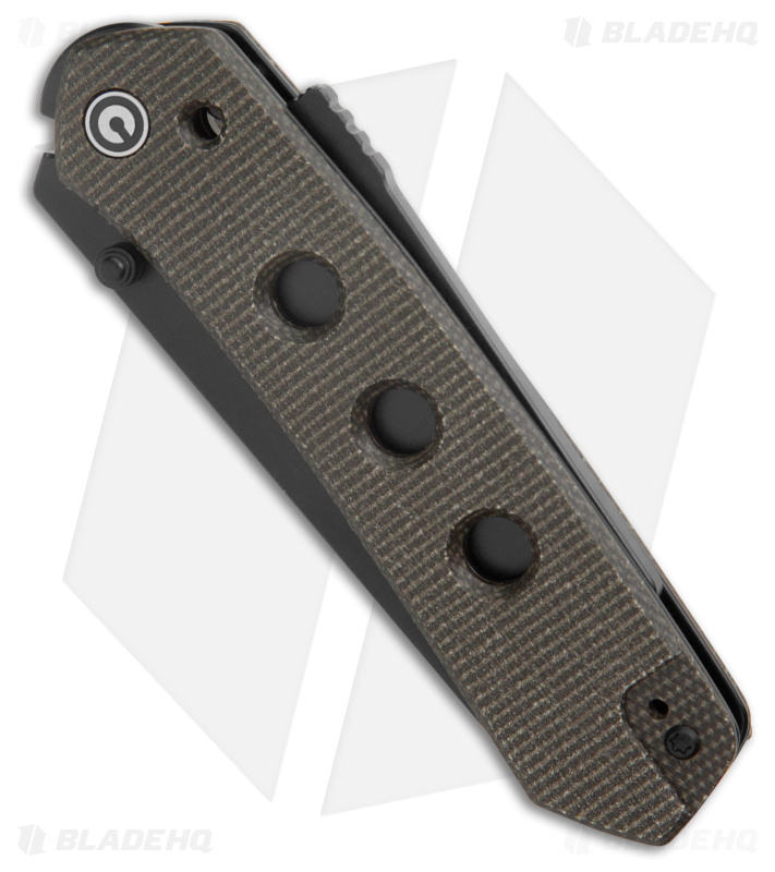 CIVIVI Vision FG Superlock Knife Dark Green Micarta (3.5" Black) C22036-3