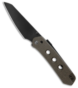 CIVIVI Vision FG Superlock Knife Dark Green Micarta (3.5" Black) C22036-3