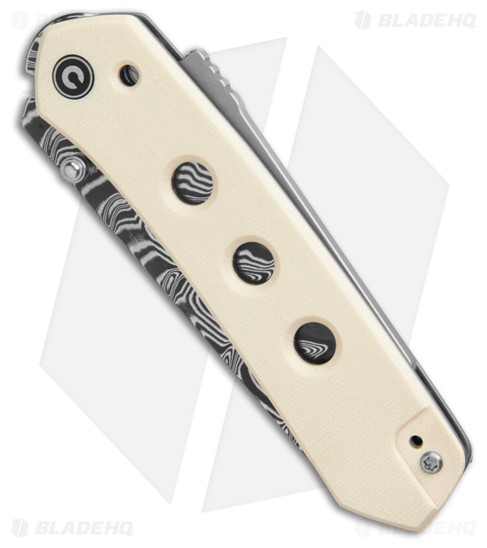 CIVIVI Vision FG Superlock Knife Ivory G-10 (3.5" Damascus) C22036-DS1