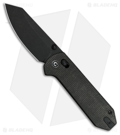 CIVIVI Yonder Crossbar Lock Knife Green Micarta (2.9" Black Stonewash 14C28N)