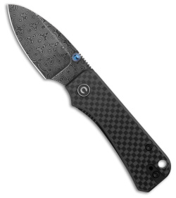 CIVIVI Baby Banter Knife Carbon Fiber Overlay (Damascus)