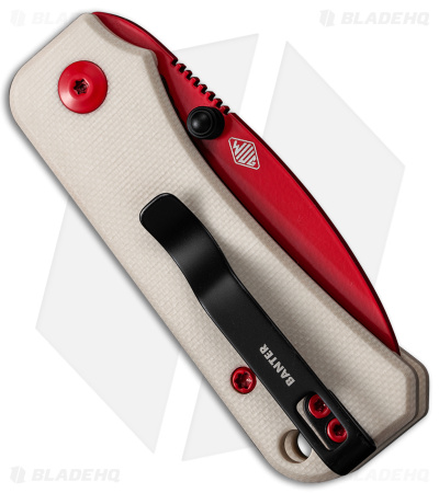 CIVIVI Baby Banter Liner Lock Knife Ivory G-10 (2.34" Red Nitro-V)