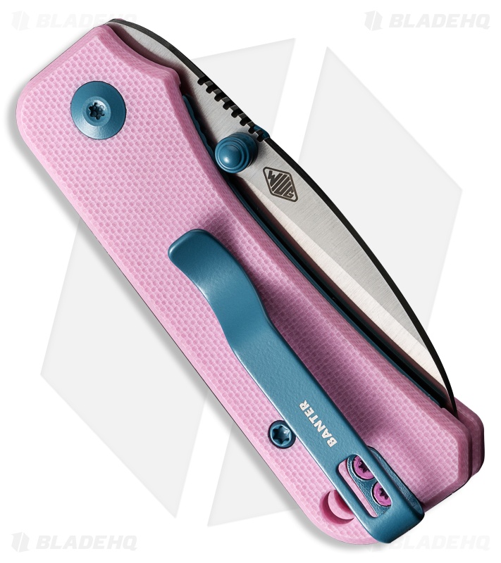 CIVIVI Baby Banter Liner Lock Knife Pink G-10 (2.34" Sat Nitro-V)