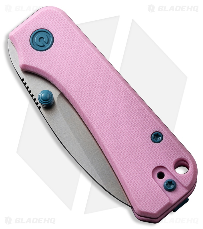 CIVIVI Baby Banter Liner Lock Knife Pink G-10 (2.34" Sat Nitro-V)