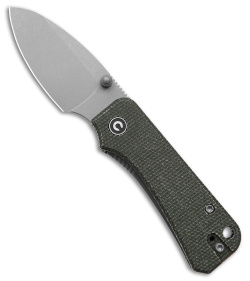 CIVIVI Baby Banter Liner Lock Knife Green Micarta (2.34" SW Nitro-V)