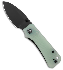 CIVIVI Baby Banter Liner Lock Knife Jade G-10 (2.3" Black SW ) C19068S-8