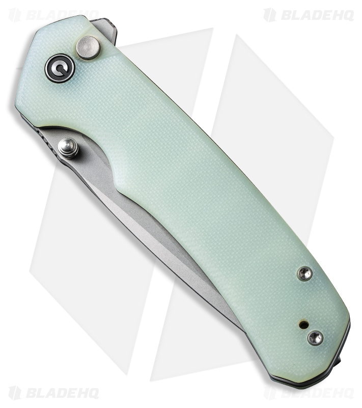 CIVIVI Brazen Button Lock Knife Jade G-10 (3.46" Stonewash) C19059C-3
