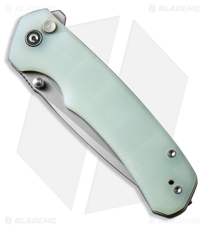 CIVIVI Brazen Button Lock Knife Jade G-10 (3.46" Stonewash) C19059C-3