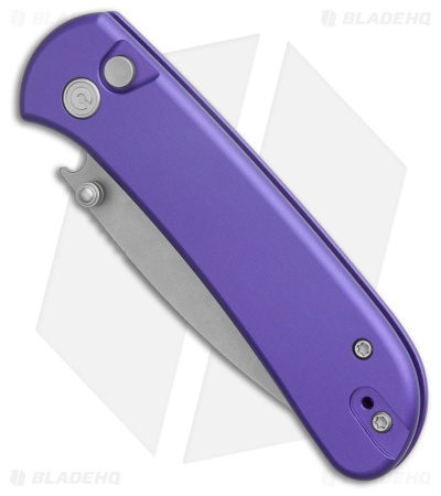 CIVIVI Qubit Button Lock Knife Purple Aluminum (3" S35VN)