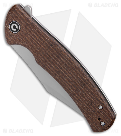 CIVIVI Sinisys Frame Lock Knife Brown Micarta/Steel (3.7" BB) C20039-2