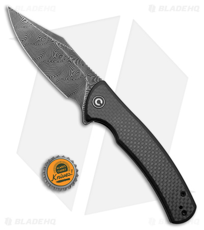  CIVIVI Sinisys Frame Lock Knife Twill CF/Steel (3.7" Damascus) C20039-DS1