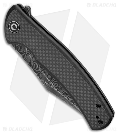  CIVIVI Sinisys Frame Lock Knife Twill CF/Steel (3.7" Damascus) C20039-DS1