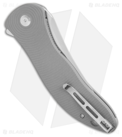 CIVIVI Synergy4 Trailing Point Knife Gray G-10 (3.94" Satin) C21018A-2