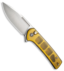 CIVIVI Conspirator Button Lock Knife Ultem (3.5" Satin) C21006-5