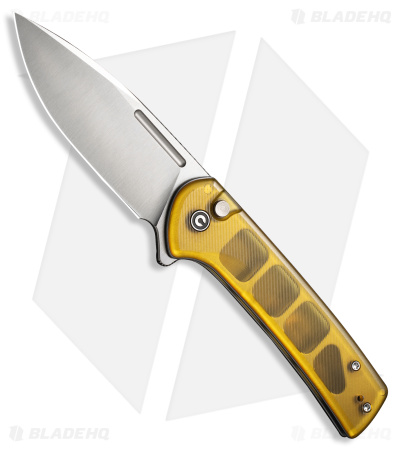CIVIVI Conspirator Button Lock Knife Ultem (3.5" Satin) C21006-5