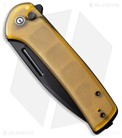 CIVIVI Conspirator Button Lock Knife Ultem (3.5" Black SW) C21006-6
