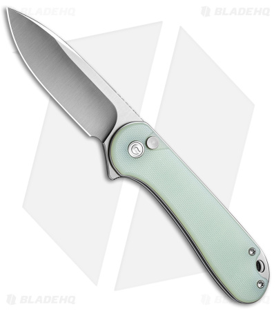 CIVIVI Elementum II  Button Lock Knife Natural Jade G-10 (3" Satin) C18062P-2