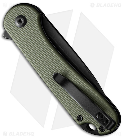 CIVIVI Elementum II  Button Lock Knife OD Green G-10 (3" Black SW) C18062P-3