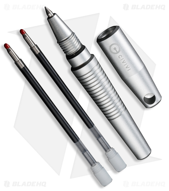 CIVIVI Elementum II Pen Knife Combo Ivory G-10 with Red (3" Satin) C23049