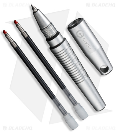 CIVIVI Elementum II Pen Knife Combo Ivory G-10 with Red (3" Satin) C23049