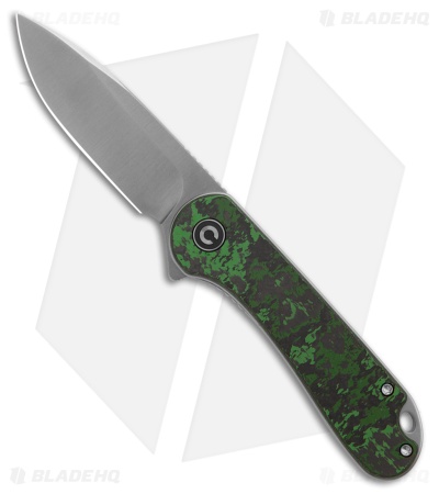 CIVIVI Elementum Limited Edition Knife Black/Green Carbon Fiber (3" Satin)