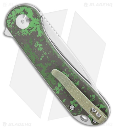 CIVIVI Elementum Limited Edition Knife Black/Green Carbon Fiber (3" Satin)