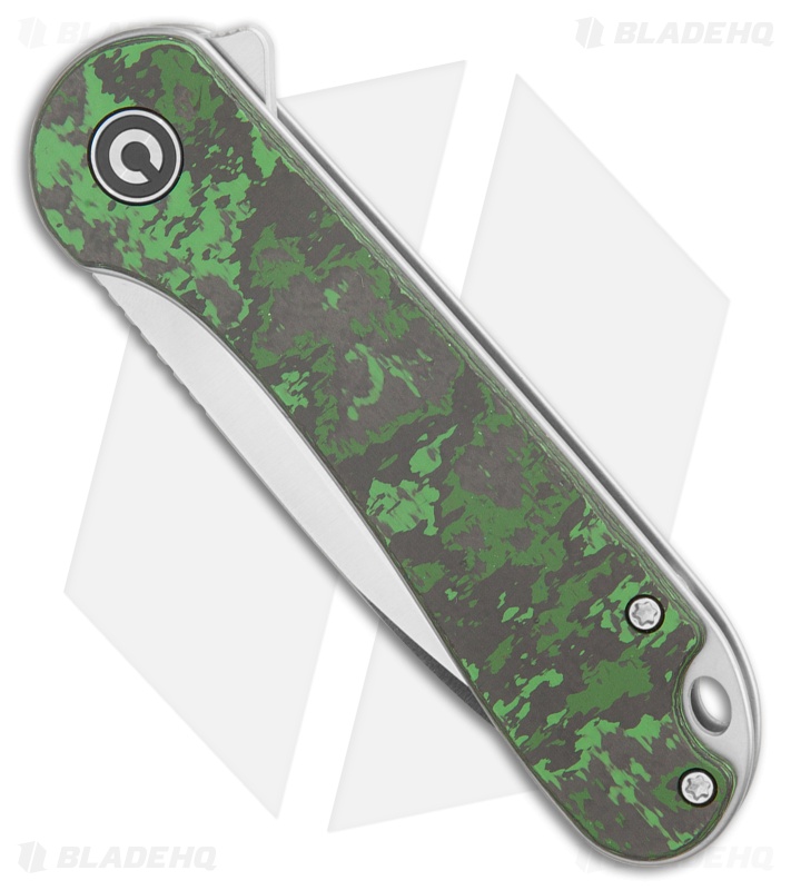 CIVIVI Elementum Limited Edition Knife Black/Green Carbon Fiber (3" Satin)