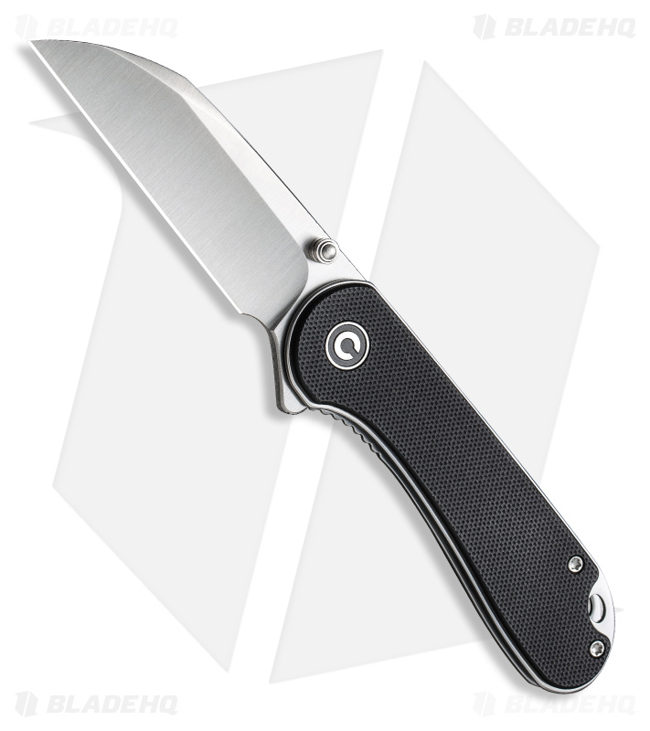 CIVIVI Elementum Wharncliffe Liner Lock Knife Black G-10 (3" Satin) C18062AF-1