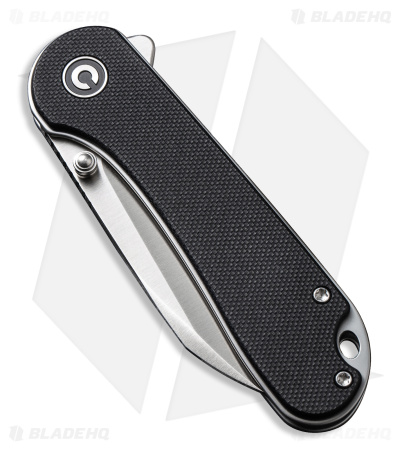 CIVIVI Elementum Wharncliffe Liner Lock Knife Black G-10 (3" Satin) C18062AF-1