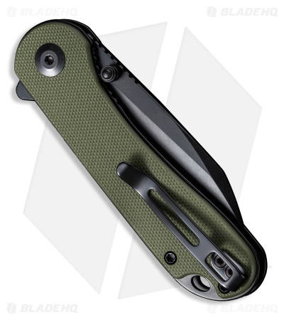 CIVIVI Elementum Wharncliffe Liner Lock Knife Green G-10 (3" Black) C18062AF-2